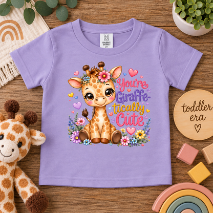 You're Giraffe-tically Cute Toddler Graphic T-Shirt