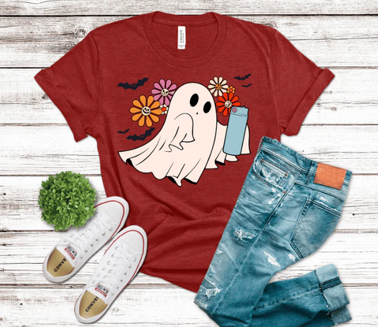 Cute Little Ghost Graphic T-Shirt (Youth)