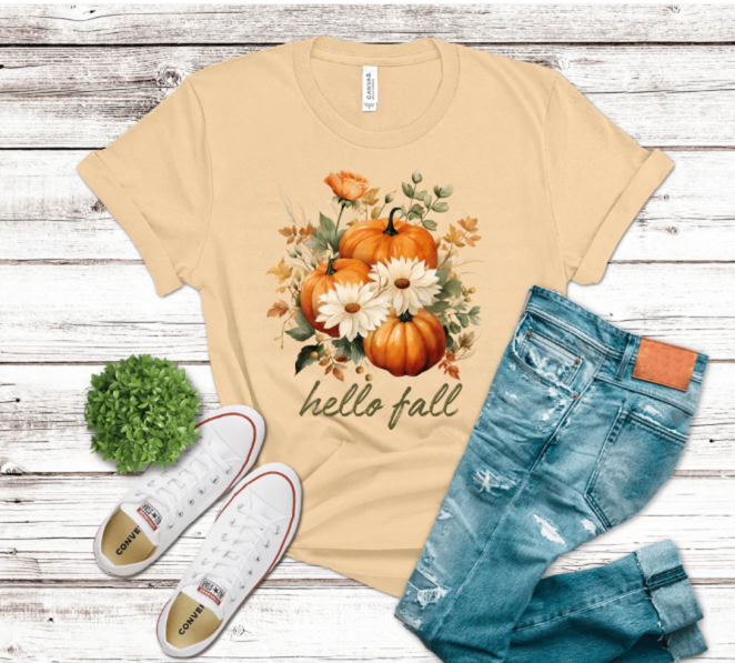 Hello Fall - Graphic T-Shirt